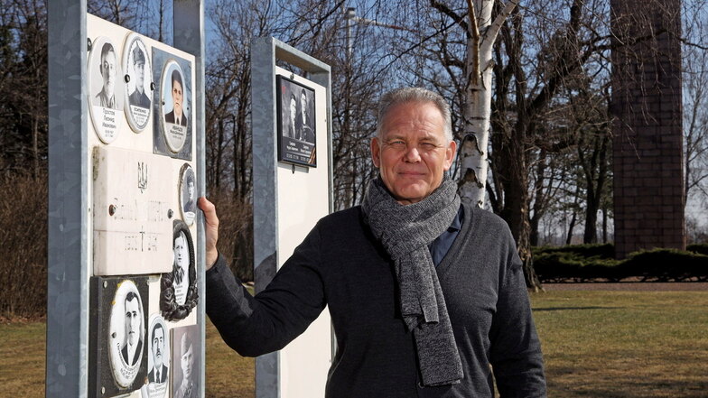 Jens Nagel, Leiter der Gedenkstätte Ehrenhain Zeithain, hofft, ab April wieder Besucher aus der Region zur Sonntagsführung begrüßen zu können. Besucher aus Russland sind dagegen selten geworden.