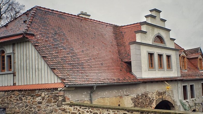 Das Torhaus am Schloss Taubenheim: Seit zehn Jahren wird es saniert.