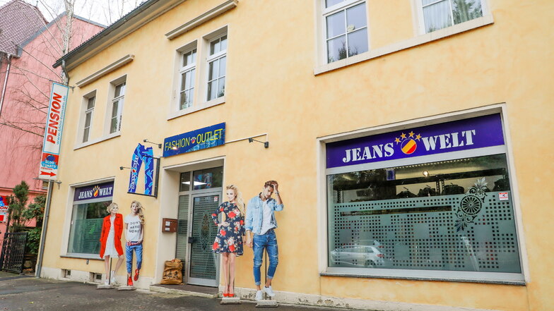 Die neue Jeans-Welt an der Äußeren Weberstraße in Zittau.