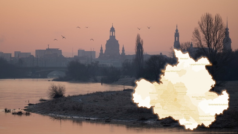 Dresden ist nicht gleich Dresden - die Stadtteile unterscheiden sich in vielerlei Hinsicht, etwa bei der Zahl der Singles.