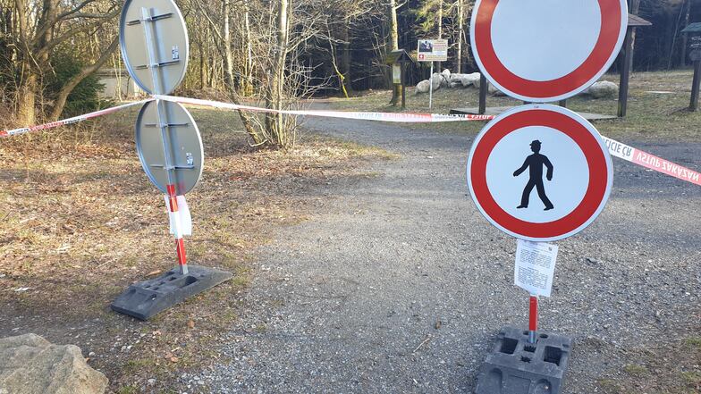 So versucht Tschechien am Kammweg in Waltersdorf die Wanderer zu stoppen.