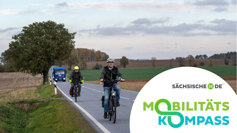 Wie hier zwischen Bautzen und Doberschütz sind Radfahrer im Landkreis Bautzen zwischen den Ortschaften häufig auf der Straße unterwegs. Das soll sich ändern, doch es geht nur langsam voran.