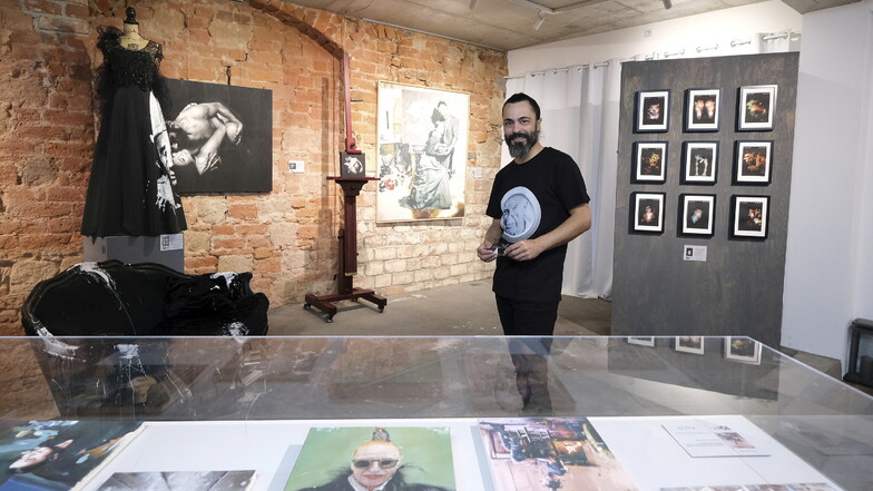 Emilio Fornieles in seinem Atelier in der Görnischen Gasse. "Made in Deutschland" heißt seine aktuelle Ausstellung.