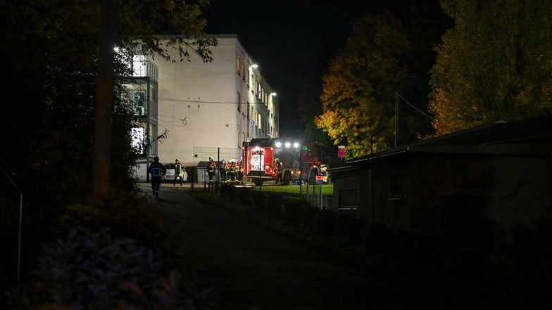 Zwei Verletzte bei Brand im Löbauer Asylbewerberheim