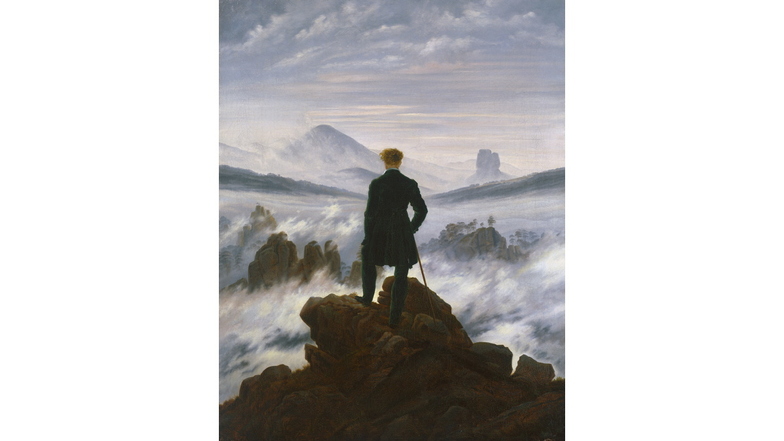 Berühmt: Der "Wanderer über dem Nebelmeer" hat als Vorlage die Sächsische Schweiz. Der Maler lebte lange in Dresden.