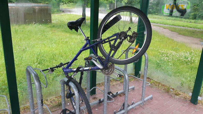 So hat der Besitzer das Fahrrad aufgefunden.