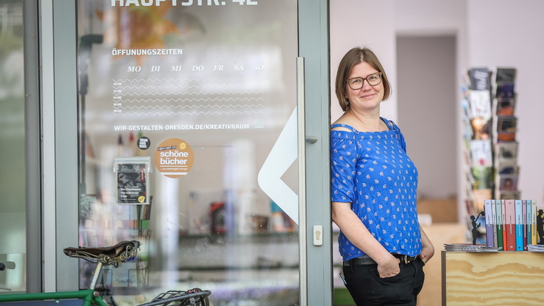Ein temporärer Buchladen für Dresden: Katja Völkel eröffnet einen Pop-Up-Store für Literatur auf der Hauptstraße.