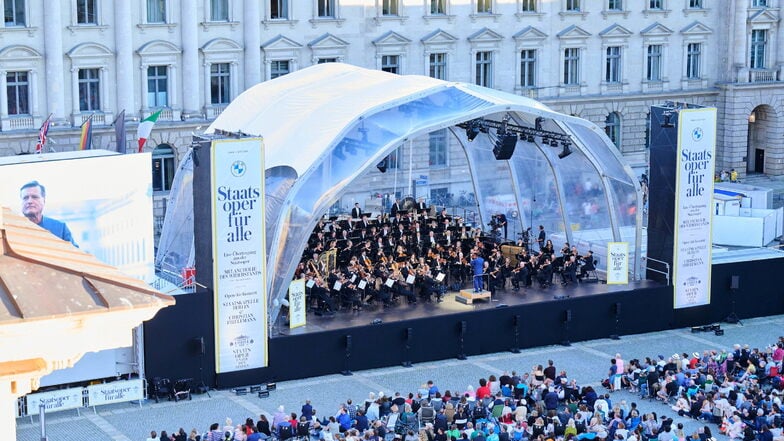 Christian Thielemann, neuer Generalmusikdirektor der Staatsoper Unter den Linden, dirigiert das Open-Air-Konzert «Staatsoper für alle».