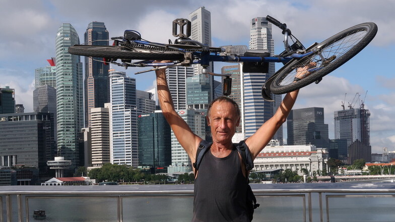 Von Sachsen nach Singapur: Extremradler berichtet in Kamenz von seiner Tour