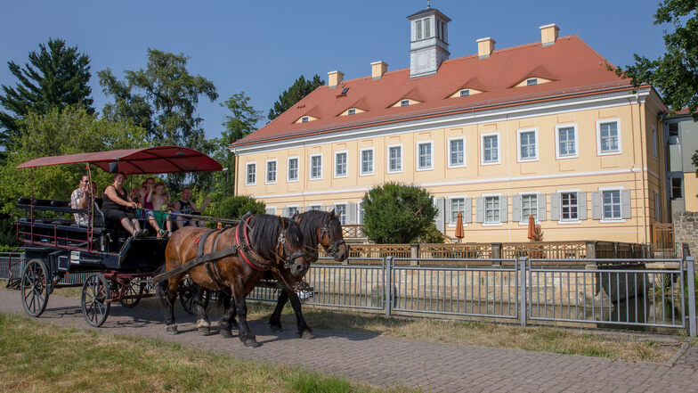 Die Kutschfahrten mit dem Pferdehof Schreiber im Rahmen des Graupaer Schlossparkfestes sind beliebt bei Groß und Klein. Am Sonnabend und Sonntag ab 12 Uhr können sich die Gäste gemütlich mit zwei PS um das Schlossgelände chauffieren lassen.