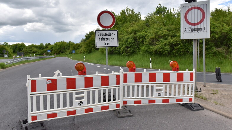 Die A17-Abfahrt Gorbitz/Freital ist für drei Tagen dicht.