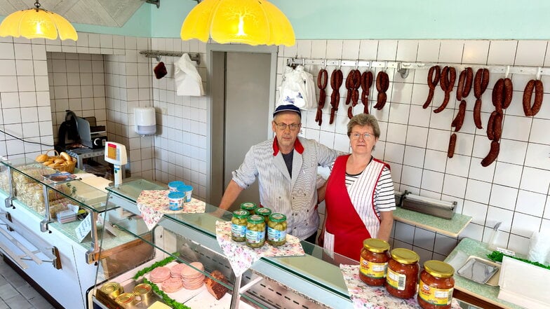 Nach 35 Jahren schließen Bernd und Beate Klatt Ende August ihre Fleischerei in Spitzkunnersdorf.