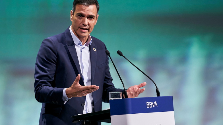 Pedro Sanchez, Regierungschef von Spanien, muss wegen Corona mehrere Termine absagen, auch internationale.