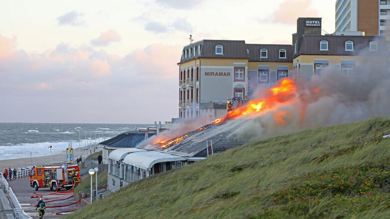 Restaurant auf Promenade in Westerland niedergebrannt