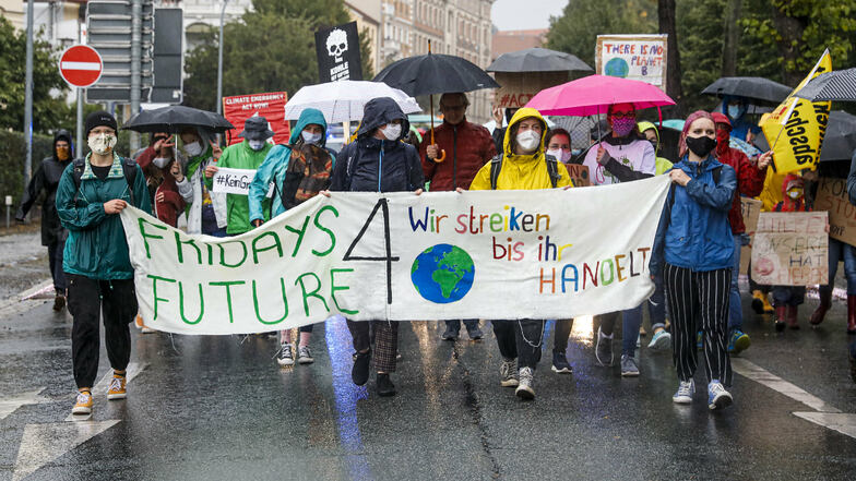 Im September 2020 waren die Klima-Aktivisten über den Zittauer Stadtring gelaufen, um auf ihr Anliegen aufmerksam zu machen.