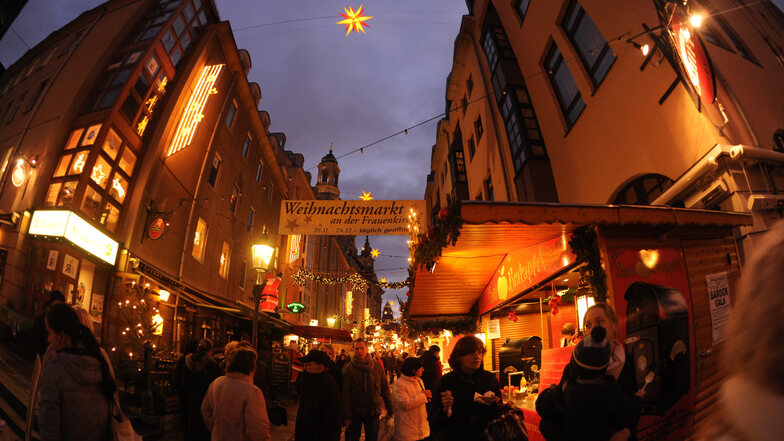 Der Weihnachtsmarkt in der Münzgasse und an der Frauenkirche wird in diesem Jahr nicht stattfinden.