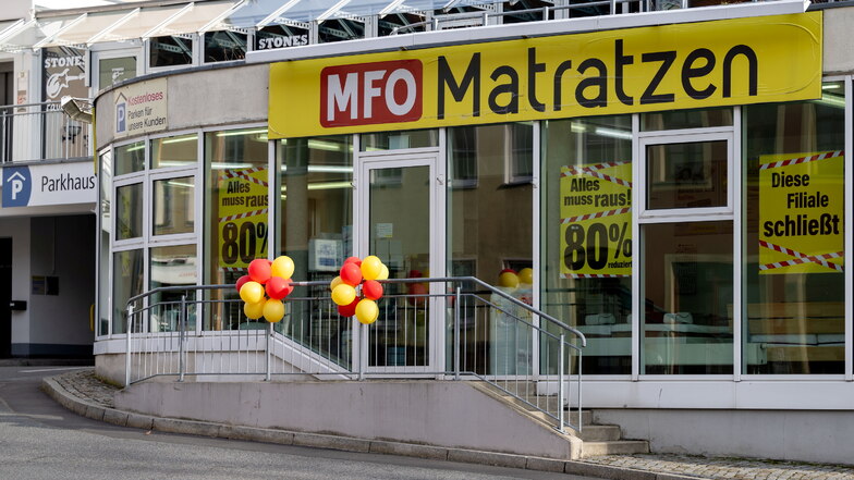 Das Unternehmen MFO Matratzen in Bautzen schließt Mitte März 2024. Die Filiale gibt es seit 20 Jahren am Parkhaus Centrum.