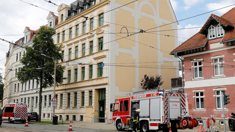 Buttersäure-Anschlag an der Zittauer Straße in Görlitz. Die Feuerwehr musste anrücken.