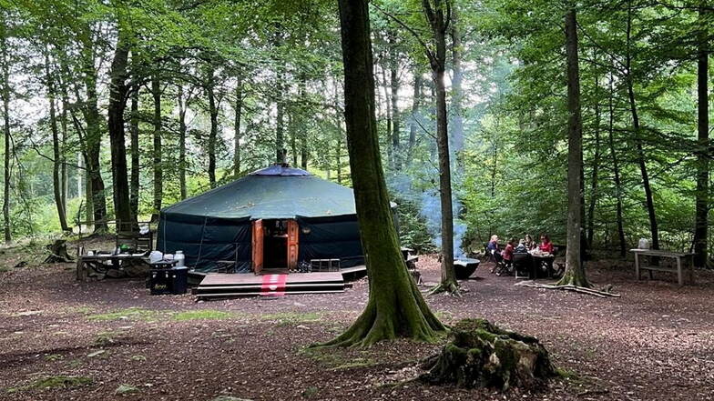 Nyrups Naturhotel liegt mitten im Wald
und ist auch bei Google Maps nicht zu finden. Die Koordinaten gibt’s bei Anmeldung.