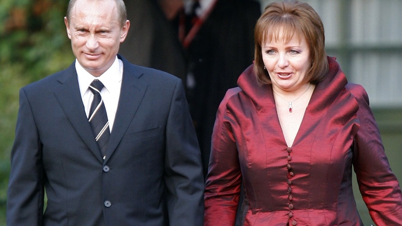 Putin und seine Ehefrau Ludmila kommen zu einem gemeinsamen Abendessen mit den Staats- und Regierungschefs der G8-Staaten im Juni 2007.