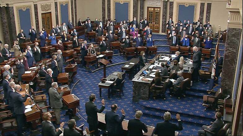 45 der 50 Republikaner im Senat haben sich gegen ein Impeachment Donald Trumps ausgesprochen.