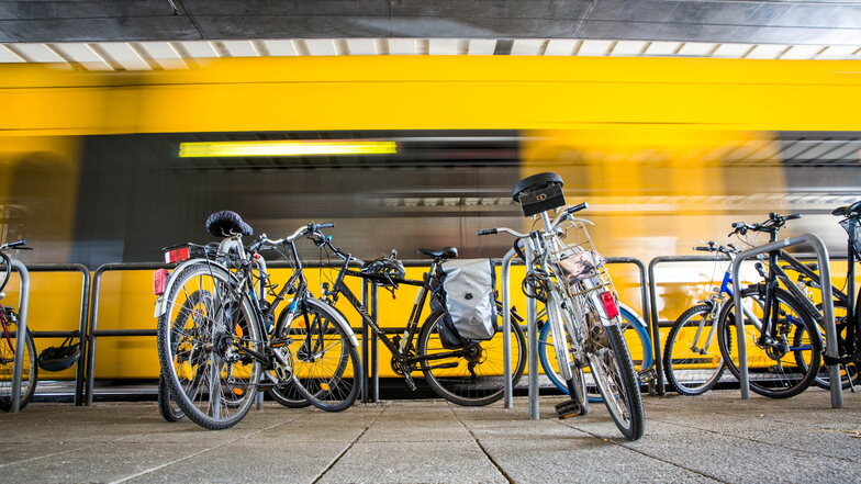 Fahrräder am Dresdner Hauptbahnhof: Hier wird so manches Rad geklaut.