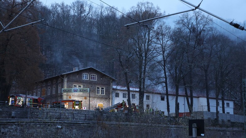 Im "Night King" auf dem Gelände der ehemaligen Felsenkeller-Brauerei brannte es am Dienstagmorgen.