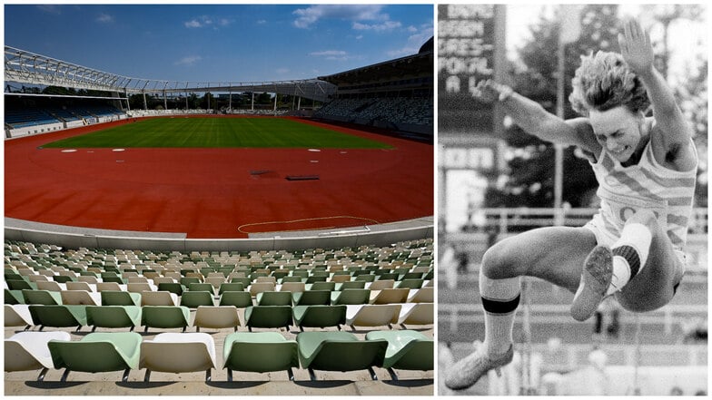 In einer Woche wird das legendäre Heinz-Steyer-Stadion wieder eröffnet. 1985 sprang Heike Drechsler hier fünffach über sieben Meter.