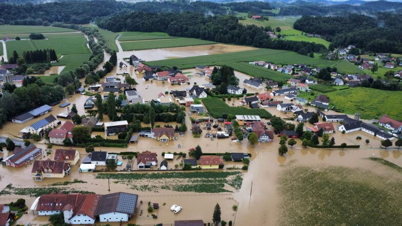 So sah es am 4. August im österreichischen Heimschuh aus. Helge Hilse aus Oybin hat die Katastrophe hautnah miterlebt - und danach Spenden gesammelt.