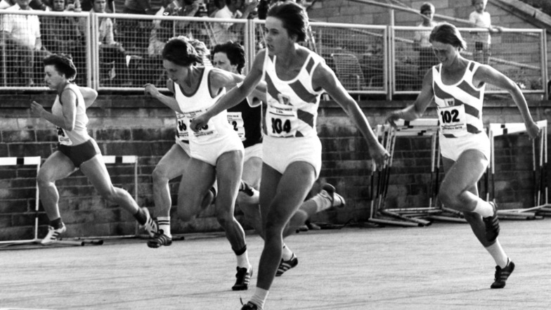 1979 gewann Marlies Oelsner (später Göhr) in 10,97 Sekunden den 100-Meter-Sprint beim Olympischen Tag.