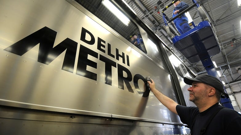 Das waren noch Zeiten, als im Görlitzer Waggonbau die neuen Wagen für die Metro in Delhi entstanden.