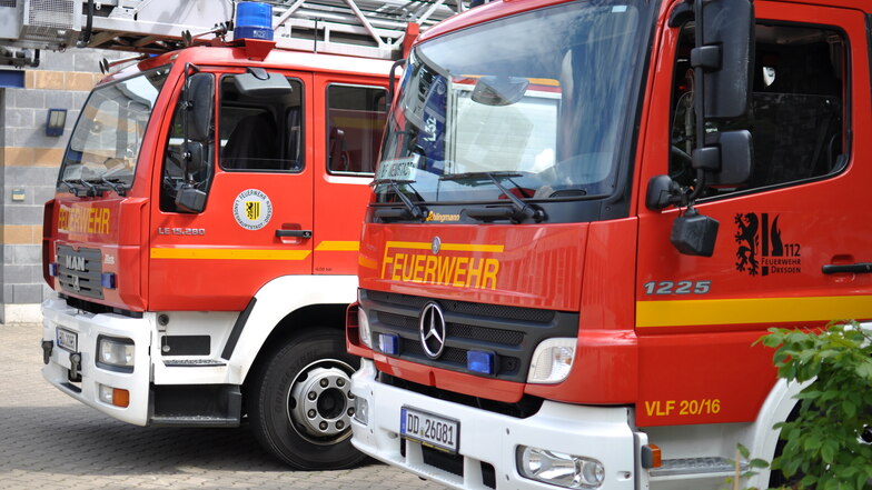 Die Dresdner Feuerwehr musste am Dienstag einen Brand in Prohlis löschen.