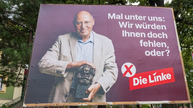 Auch im Landkreis Meißen lächelte Linken-Urgestein Gregor Gysi auf den Wahlplakaten und kämpfte an der Seite der Spitzenkandidaten in Sachsen und Thüringen für die Zukunft seiner Partei.