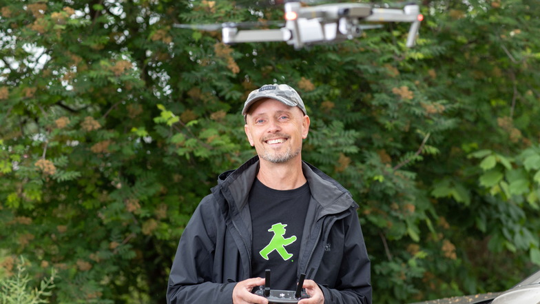 Mit seiner Drohne ist Dietmar Thomas häufiger unterwegs. Auch das Siegerfoto ist mit ihr entstanden.