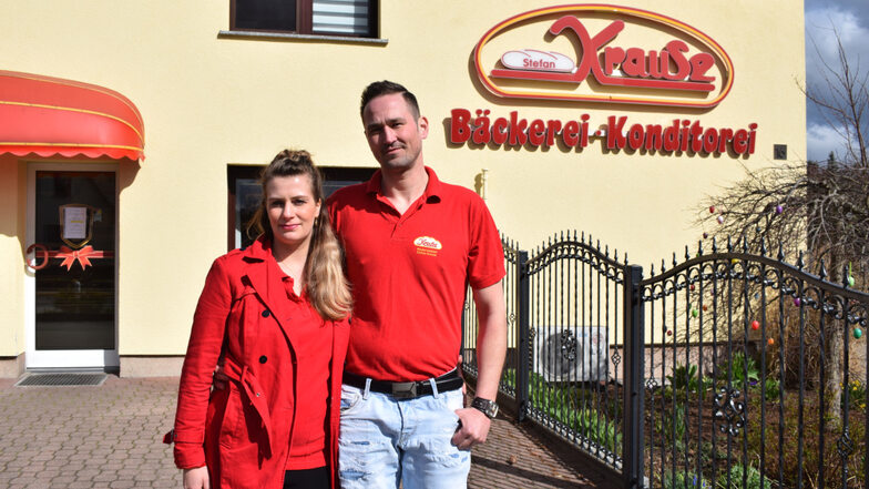 Mandy und Stefan Krause führen die Geschäfte seit 2015. Nun werden sie den Familienbetrieb Ende Mai schließen – auch die Filiale am Stammsitz in der Brandenburgallee in Lauta.