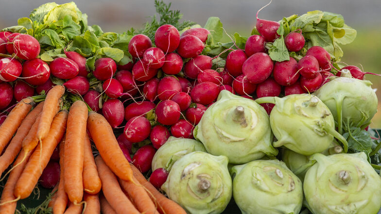 Frisches Gemüse aus der Region gehört zu den Produkten, die jetzt wöchentlich bei der Marktschwärmerei in Bautzen angeboten werden.