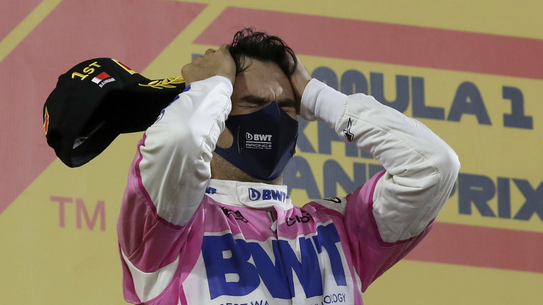 Perez rast zu seinem ersten Formel-1-Erfolg
