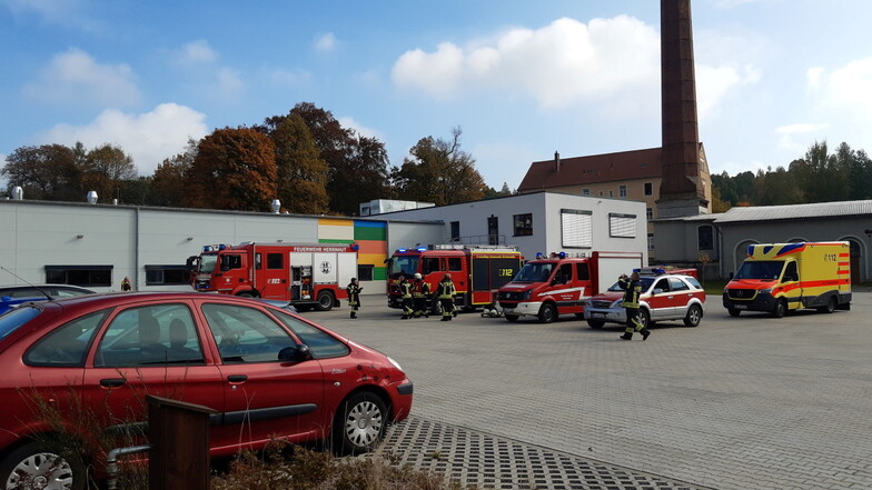 Maschinenbrand bei Dürninger in Herrnhut