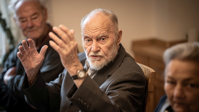 "Alles verloren, bis auf unser Leben": Der 92-jährige Klaus Trobisch lebt seit zwei Jahren im Meißner Seniorenheim "J. J. Kaendler".