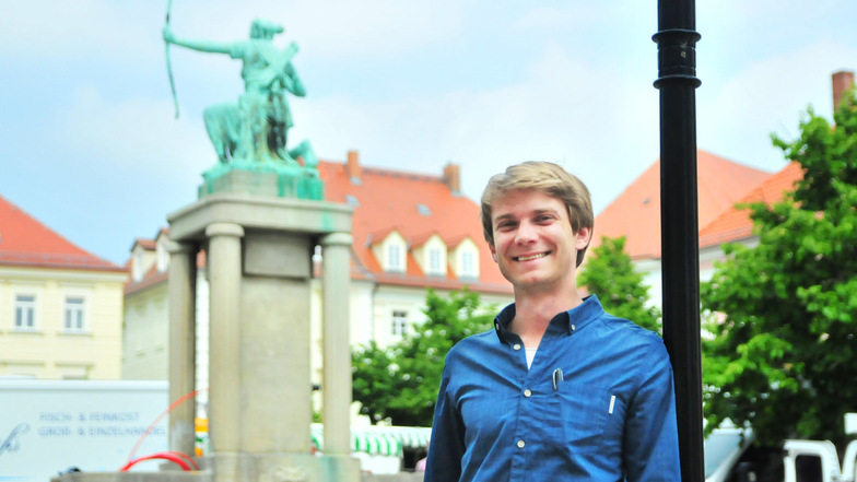 Alexander Ehrke ist seit 1. Juni bei der Fördergemeinschaft "Großenhain aktiv" angestellt.