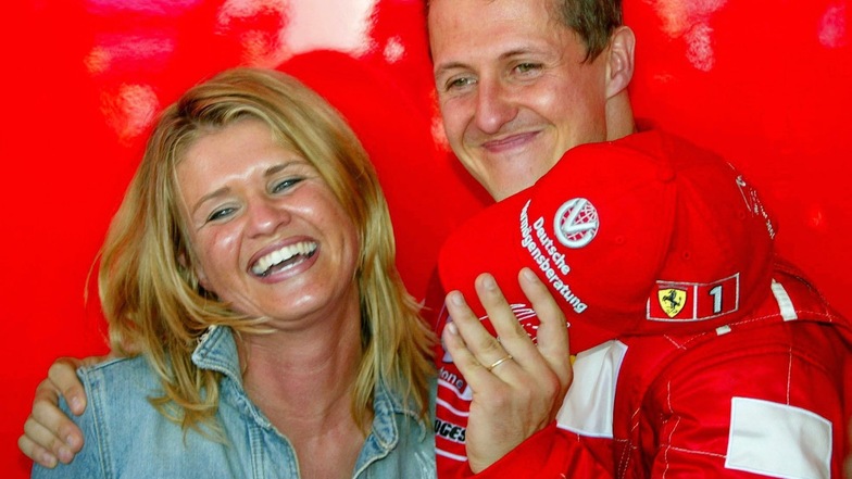 Corinna und Michael Schumacher im Jahr 2002.