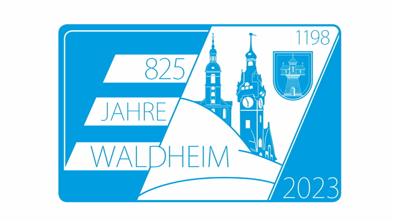 Mit diesem Logo wird Waldheim für das bevorstehende Stadtjubiläum werben.