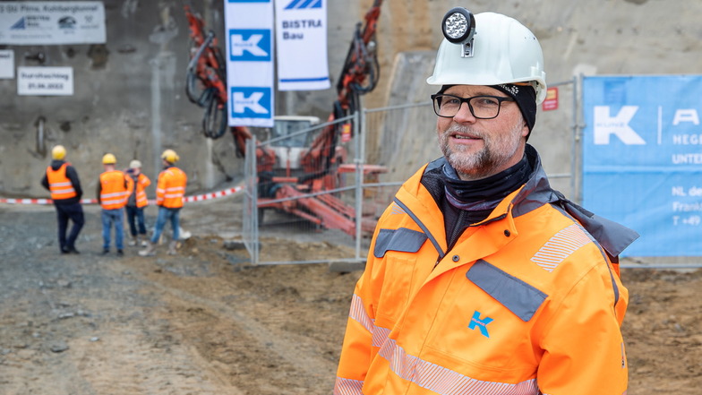 Tunnelbau-Projektleiter Gunnar Wolf: Der erste Durchschlag ist für uns ein Meilenstein.