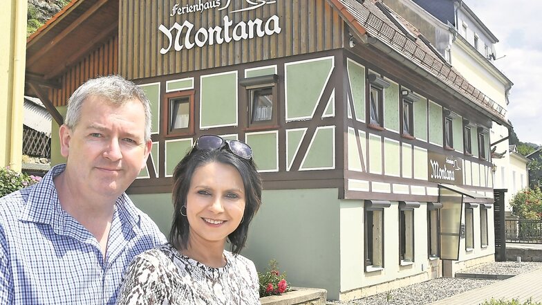 Dirk und Magda Prange sind mit ihrem Ferienhaus Montana in Postelwitz Landessieger in der Kategorie Ferienwohnung geworden.