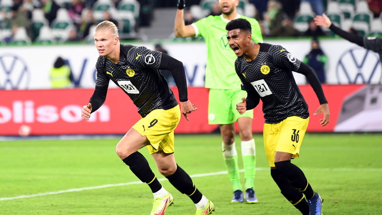 Dortmund gewinnt gegen den VfL Wolfsburg.