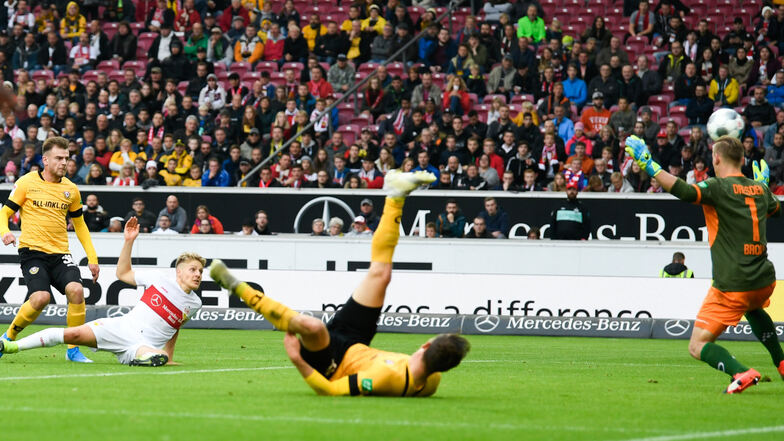 Santiago Ascacibar erzielt das zwischenzeitliche 2:0 für Stuttgart.