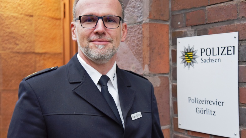 Sven Pohling hat als Streifenbeamter im Polizeirevier Zittau angefangen. Nun leitet er das Görlitzer.