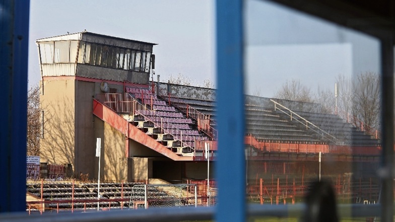 Einzigartig, aber baufällig: das frühere Stadion der Stahlwerker „Ernst Grube“.