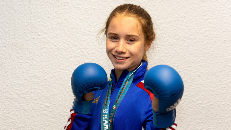 Emily-Chiara Drehmann (15) wurde Karate praktisch in die Wiege gelegt. Was die Schülerin des Curie-Gymnasiums 2023 aber erreicht hat, erstaunt auch ihre Eltern: Vize-Europameisterin, Deutsche Meisterin...