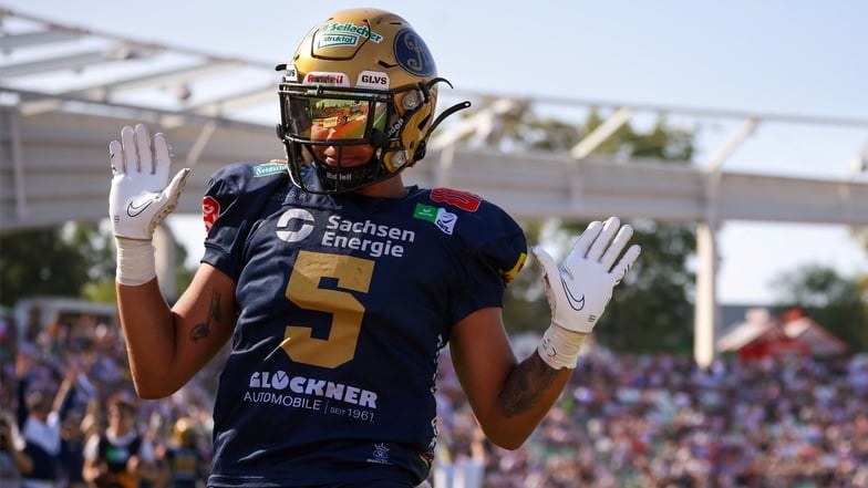 Dem finnischen Nationalspieler Nico Barrow gelingt der erste Monarchs-Touchdown im Steyer-Stadion seit drei Jahren.